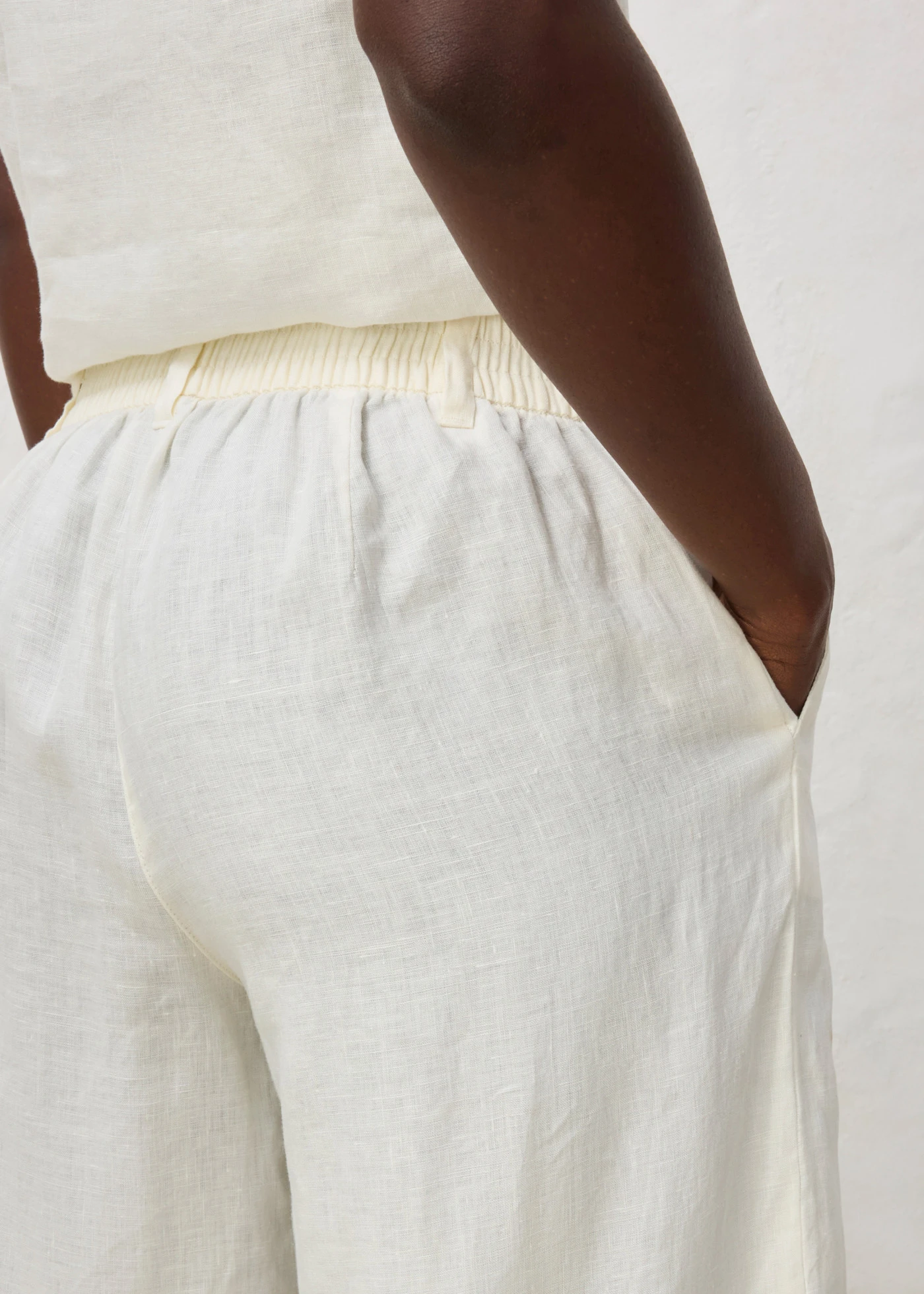 Culotte van puur linnen • wolwit • bonprix online shop