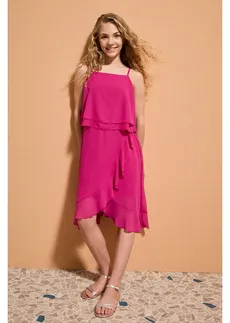 Rochie din șifon • pink-fucsia • magazin bonprix