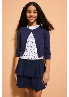 Jupe-short en jersey de coton • bleu foncé • Boutique bonprix