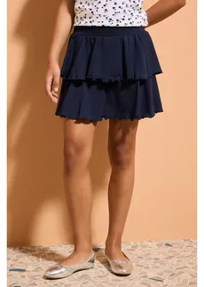 Jupe-short en jersey de coton • bleu foncé • Boutique bonprix