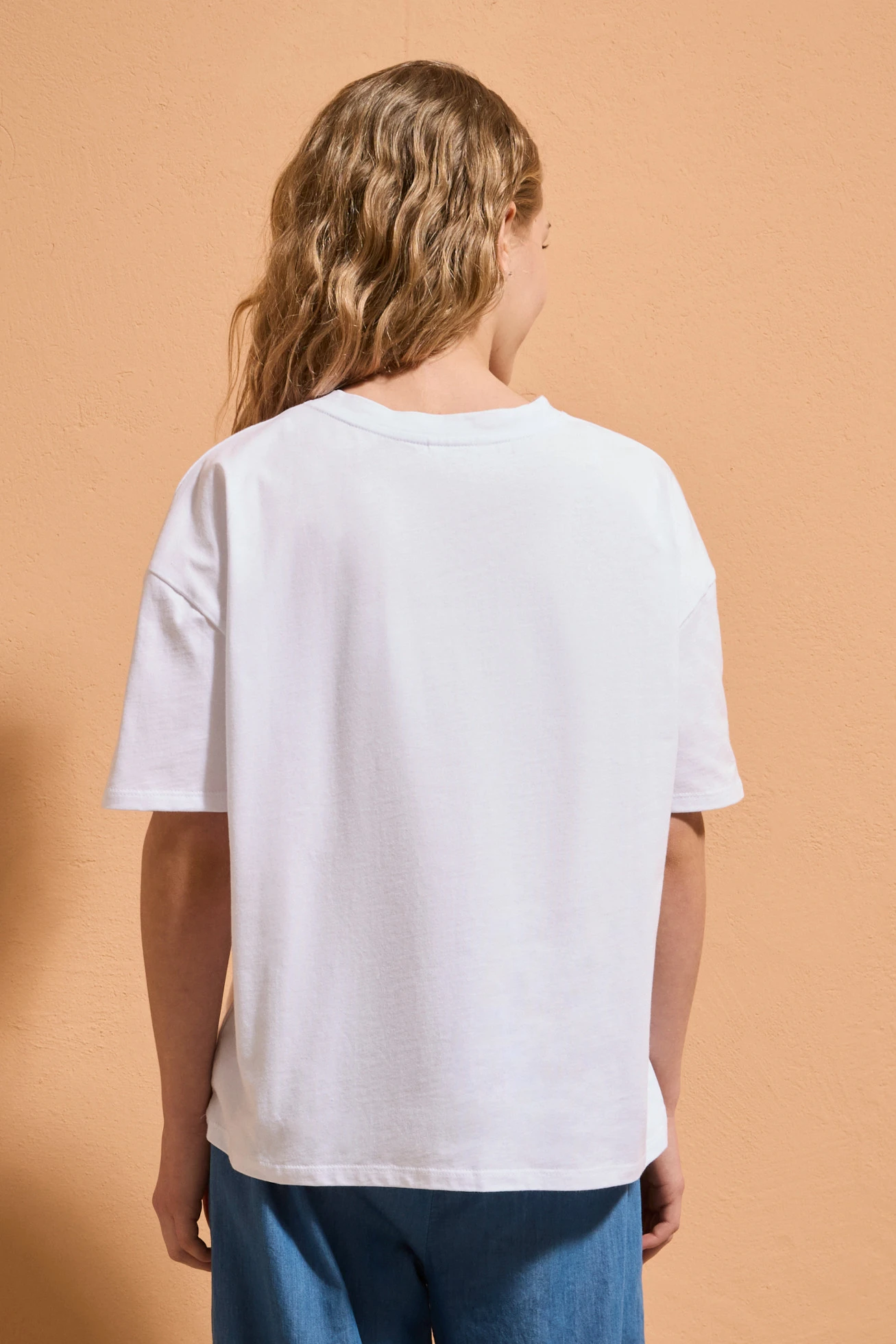 T-shirt Mickey oversize 100% coton • blanc imprimé • Boutique bonprix