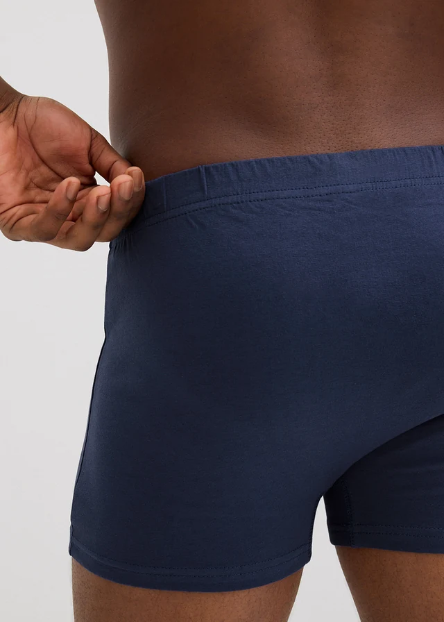 Wijde jersey boxershort van katoen (set van 3) • poederblauw/donkerblauw geruit • product-page.page-title-suffix