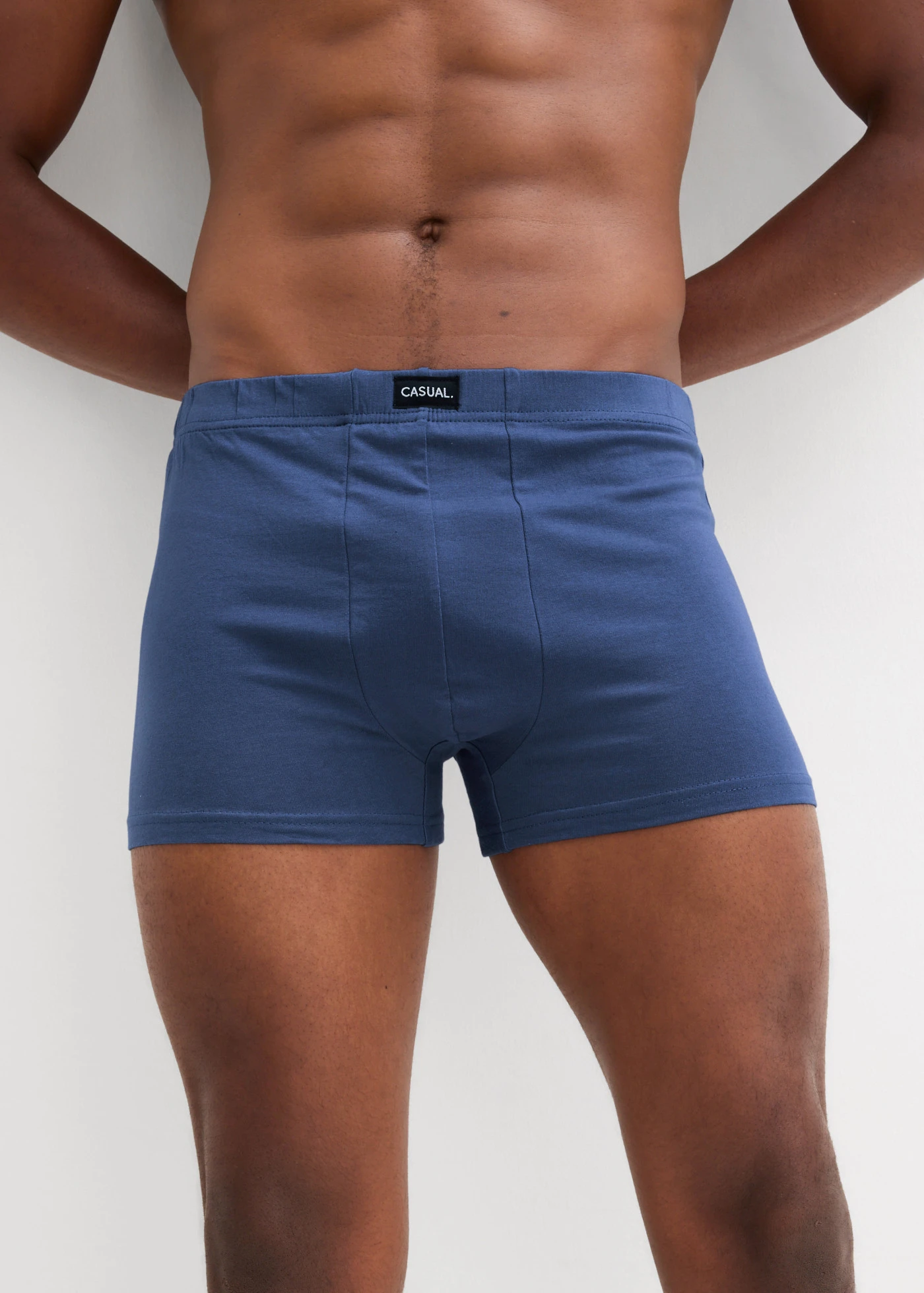 Lot de 3 boxers • bleu profond + gris clair chiné + argenté • product-page.page-title-suffix