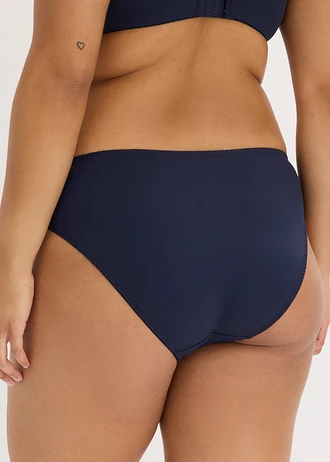 Lot de 2 slips, Couleur: bleu marine+beige nacré
