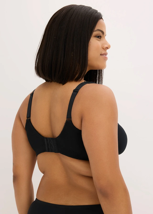 Minimizer bh zonder beugels van biologisch katoen (set van 2), Kleur: zwart+wit