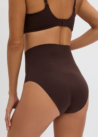 Naadloze slip, licht corrigerend, ultra light ( set van 2) • 2x donkerbruin • bonprix online shop