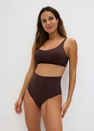 Naadloze slip, licht corrigerend, ultra light ( set van 2) • 2x donkerbruin • bonprix online shop