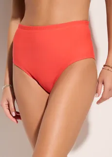Lekko modelujące sylwetkę figi bikini z wysokim stanem • łososiowy • sklep bonprix