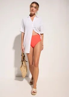 Licht corrigerend high waist bikinibroekje • kreeftrood • bonprix online shop