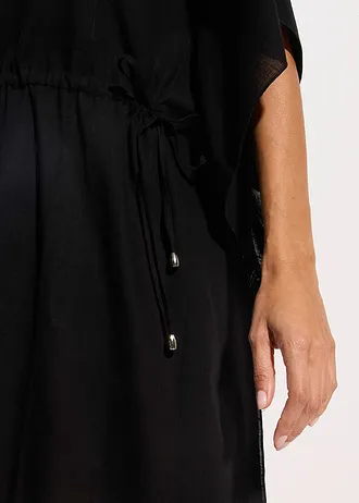 Tunică de plajă din bumbac 100% • negru • magazin bonprix