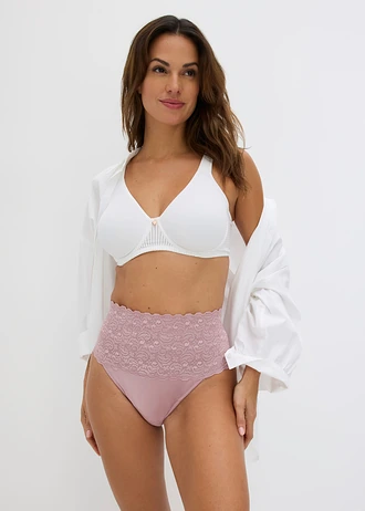 Chilot cu efect de modelare mediu (set/2 buc.), culoare: bej soft