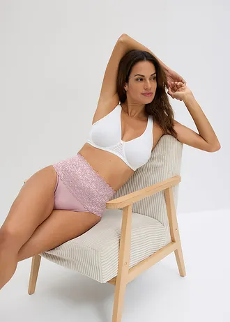 Lot de 2 strings sculptants, maintien modéré • bois de rose • Boutique bonprix