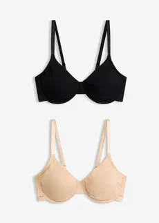 Sutien invizibil necăptușit cu armătură, cu bumbac organic (set/2 buc.)