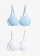 Beugel bh (set van 2), Kleur: lichtblauw+wit