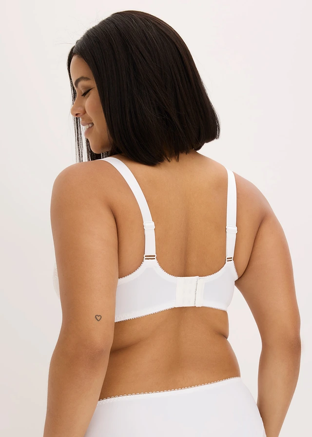 Soutien-gorge minimiseur avec dentelle, Couleur: blanc/marron clair