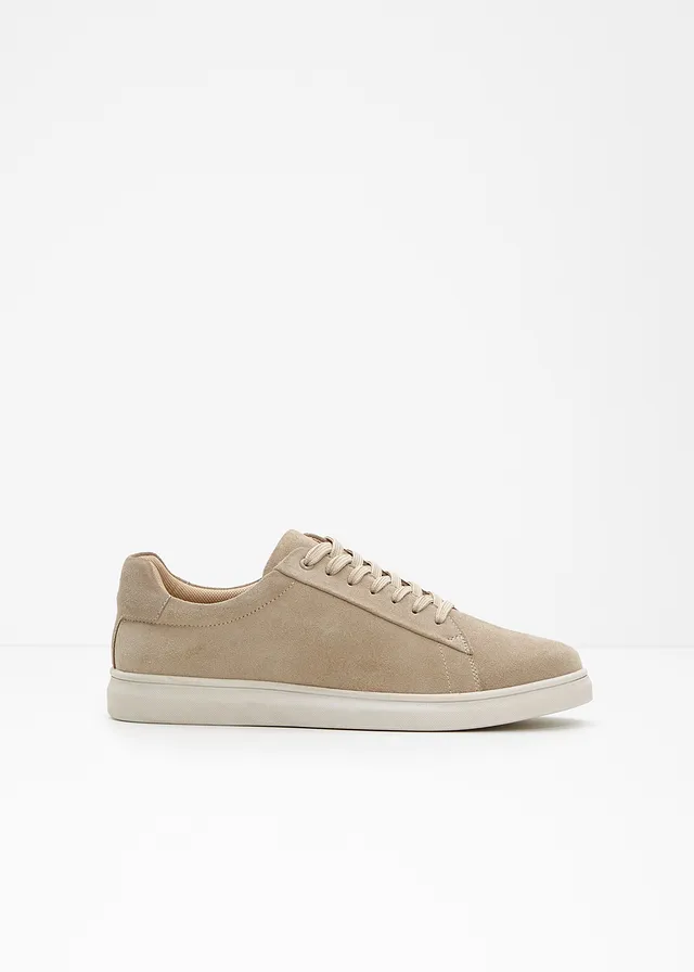Sneakers van suède, Kleur: lichtsand
