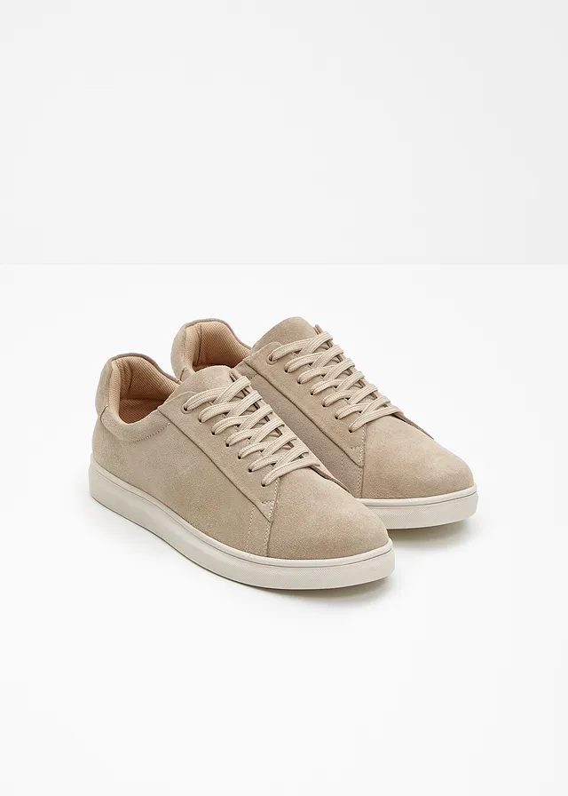 Sneakers van suède, Kleur: lichtsand