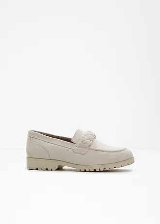 Loafersy chunky z ozdobną plecionką