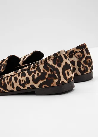 Loafers met dierenprint • beige luipaardprint • bonprix online shop