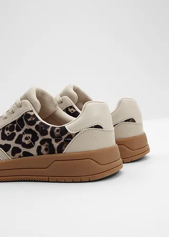 Sneakers met animal print • lichtsand/beige luipaardprint • bonprix online shop