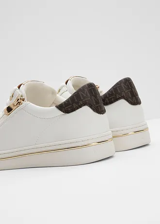 Sneakers van Marco Tozzi met ritssluiting, Kleur: wit