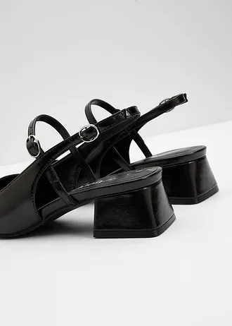 Slingback pumps met riempje • zwart • bonprix online shop