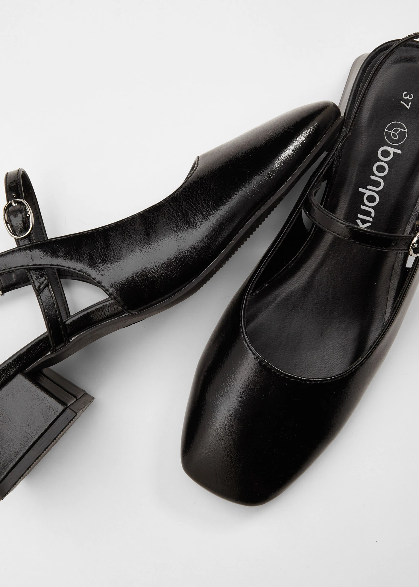 Slingback pumps met riempje • zwart • bonprix online shop