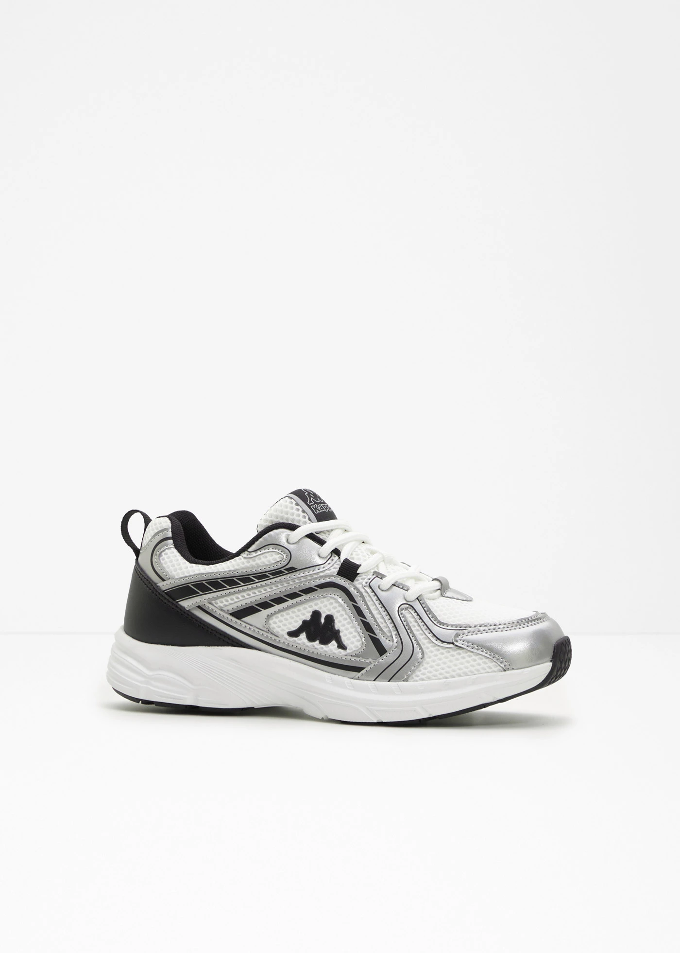 Chunky sneakers van Kappa met lichte zool • zilver-zwart metallic • bonprix online shop