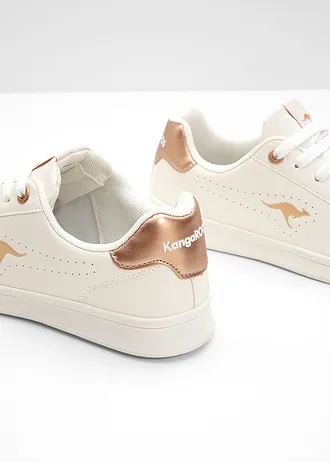 Sneakers Kangaroos à détails métallisés • blanc/doré rose • Boutique bonprix