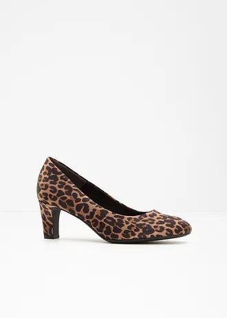 Tamaris-pumps met animalprint, Kleur: bruin