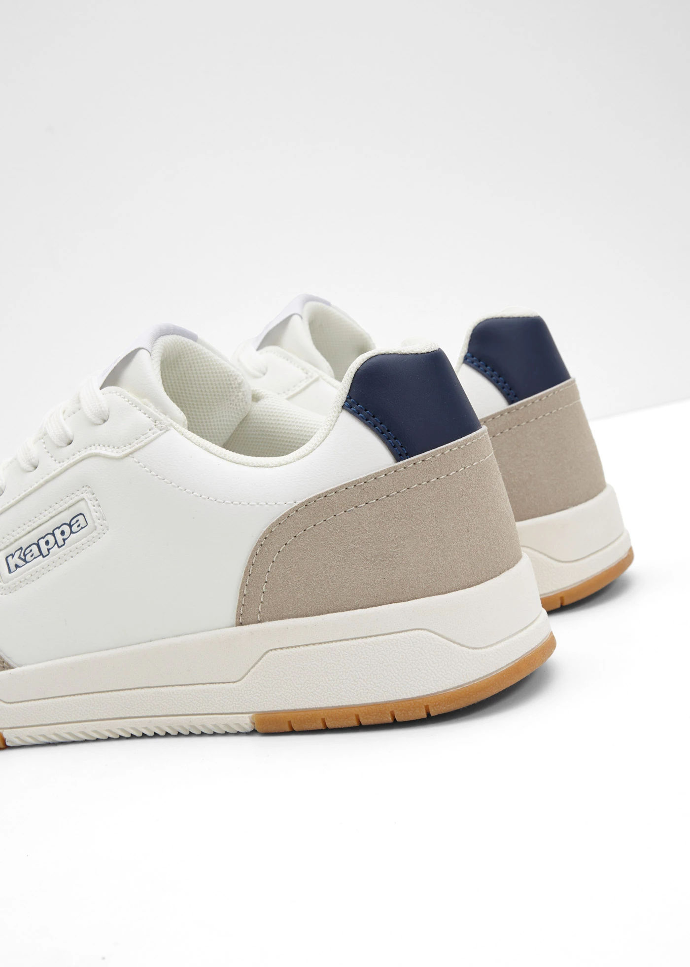 Sneakersy Kappa • biały-jasny piaskowy-ciemnoniebieski • sklep bonprix