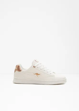 Sneakers Kangaroos à détails métallisés • blanc/doré rose • Boutique bonprix