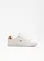 Kangaroos sneakers met metallic details, Kleur: wit-roségoudkleurig