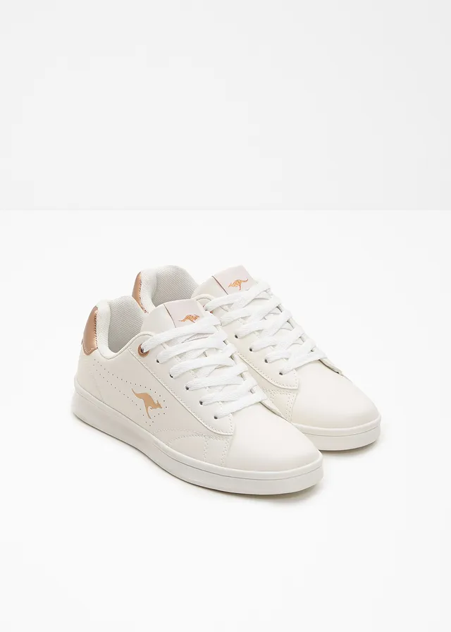 Sneakers Kangaroos à détails métallisés • blanc-doré rose • product-page.page-title-suffix