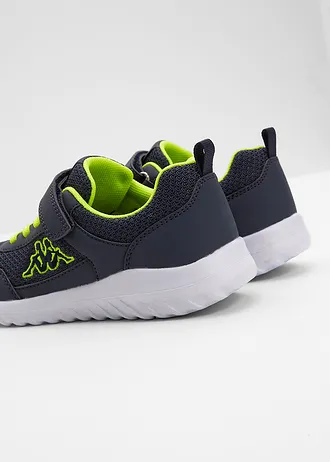 Sneakers Kappa à semelle légère • bleu foncé-citron vert • Boutique bonprix