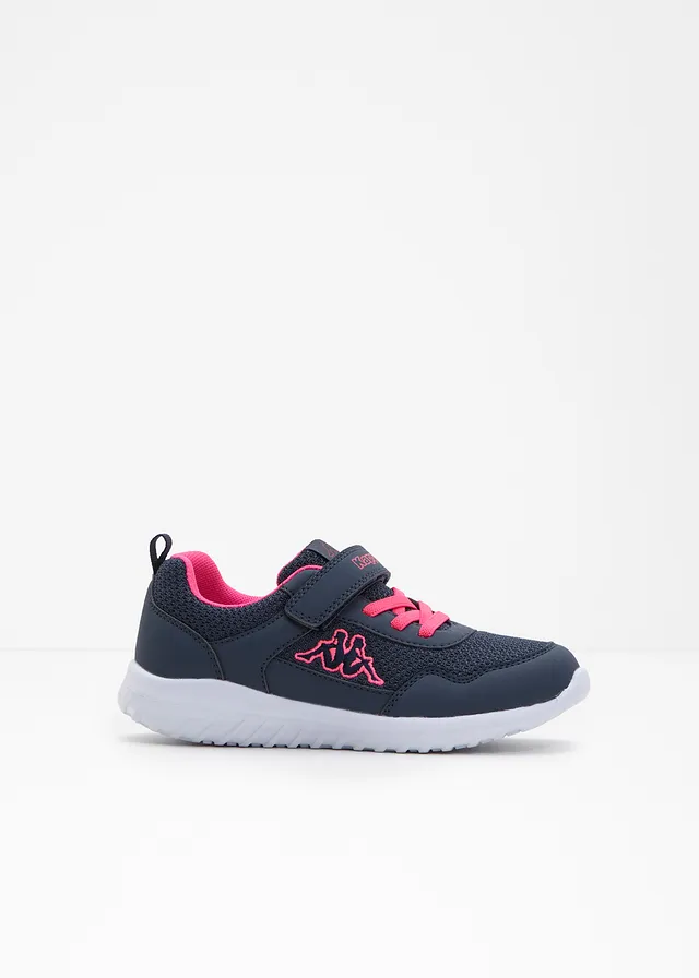 Kappa-sneakers met een lichte zool, Kleur: donkerblauw/pink