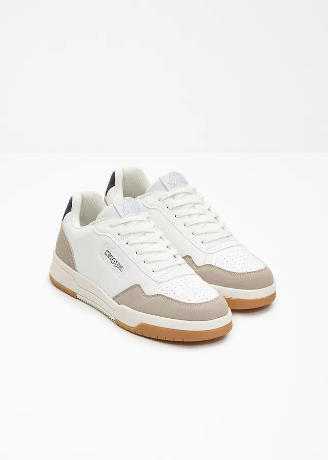 Sneakers Kappa, Couleur: blanc-sable clair-bleu foncé