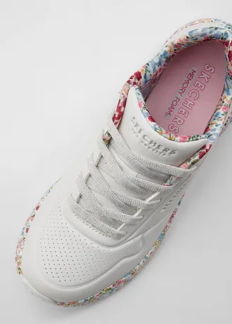 Sneakers van Skechers met memory foam • wit gebloemd • bonprix online shop