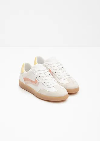 Sneakersy marki Tamris o wyglądzie retro • kremowy • sklep bonprix