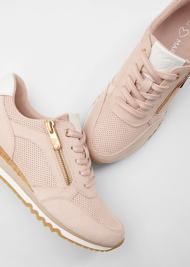 Sneakers van Marco Tozzi, Kleur: lichtroze
