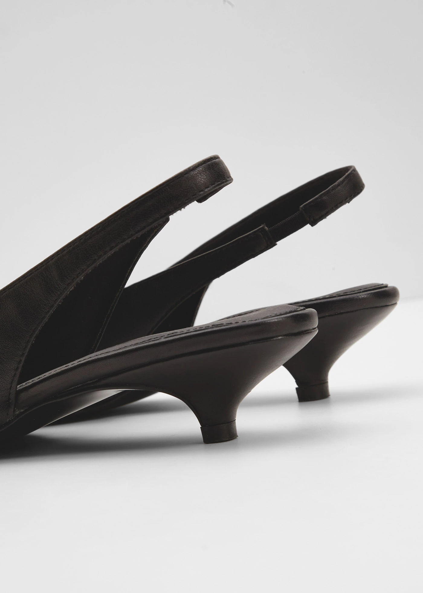 Leren slingback pumps • zwart • bonprix online shop