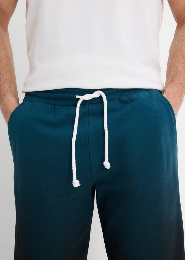 Bermuda sweat 100% coton • pétrole/noir imprimé • product-page.page-title-suffix