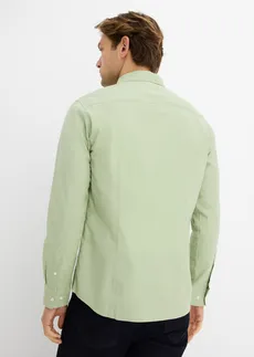 Košile s dlouhým rukávem, Modern Fit, z chladivé směsi se lnem • světle zelená • bonprix obchod