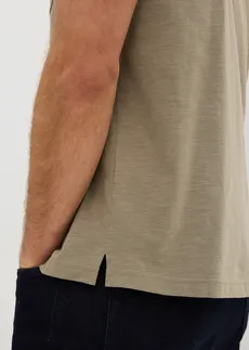 Bluză polo 100% din bumbac organic (set 3 buc.) • bleumarin+oliv fumuriu+alb • magazin bonprix