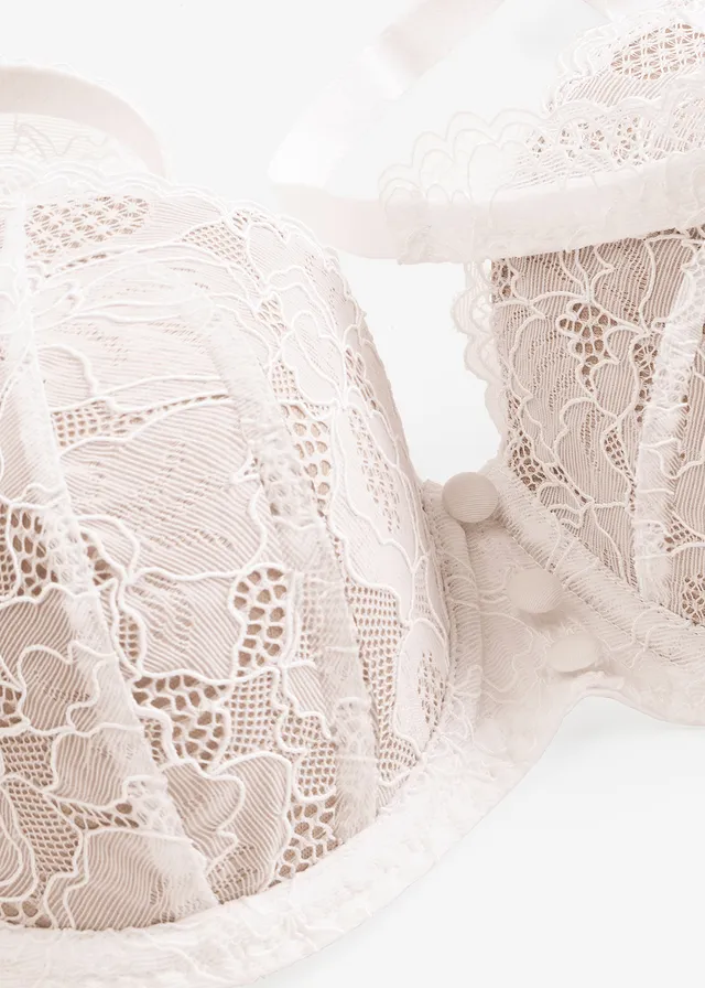 Soutien-gorge balconnet en dentelle élégante • blanc • product-page.page-title-suffix