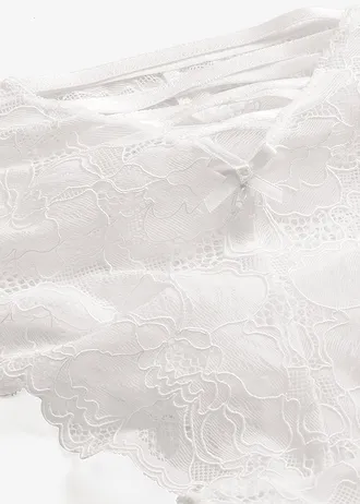 Bokové kalhotky z luxusní krajky • bílá • bonprix obchod