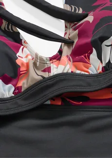 Bikini dos nu (ens. 2 pces) • prune/noir • Boutique bonprix