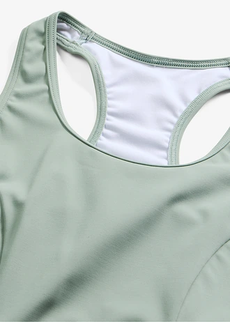 Tankinitop sneldrogend • grijsgroen • bonprix online shop