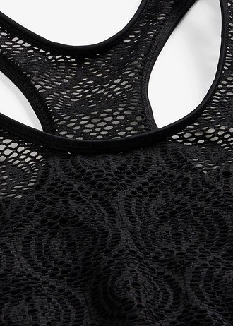 Haut de maillot brassière en dentelle • noir • Boutique bonprix