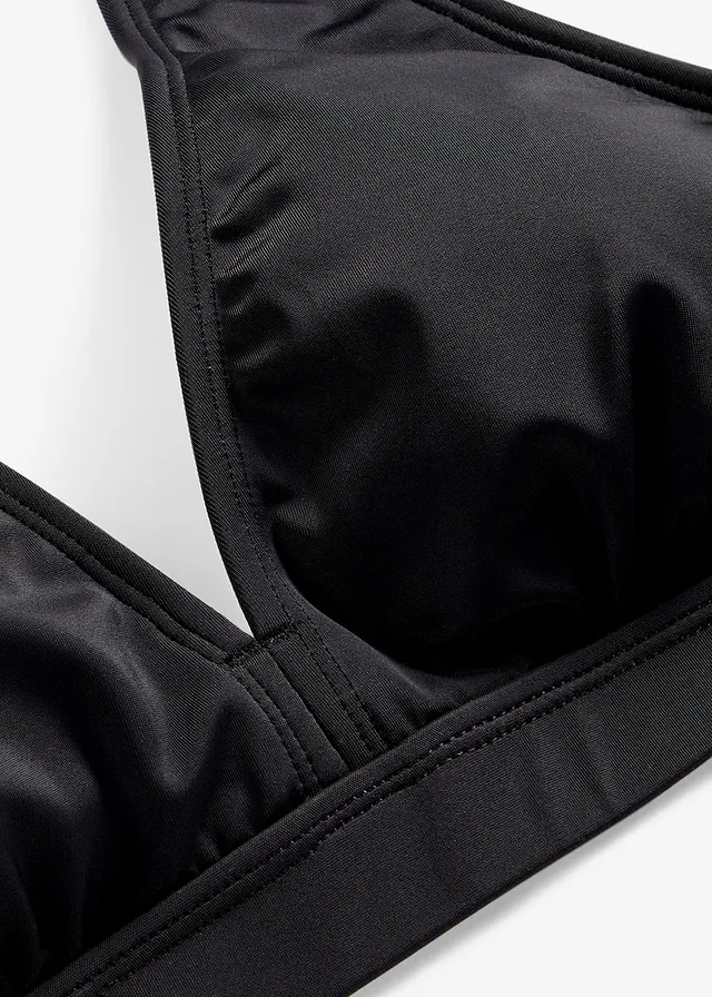 Haut de maillot dos nu à encolure V • noir • Boutique bonprix